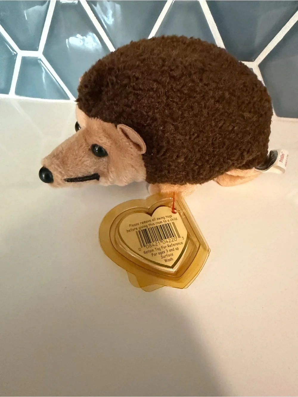 Ty Beanie Baby PRICKLES the Hedgehog 1998 Retired